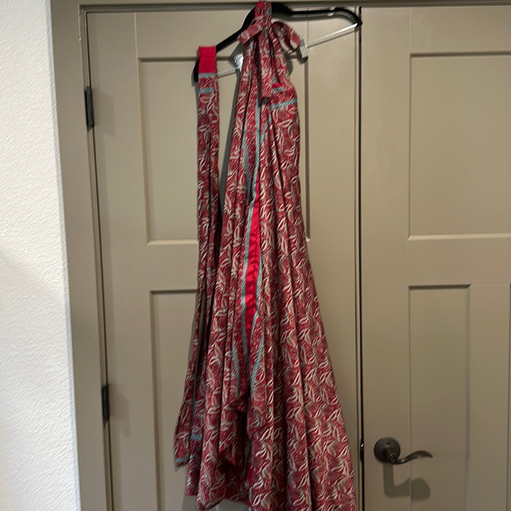 100% silk maxi beach dress
